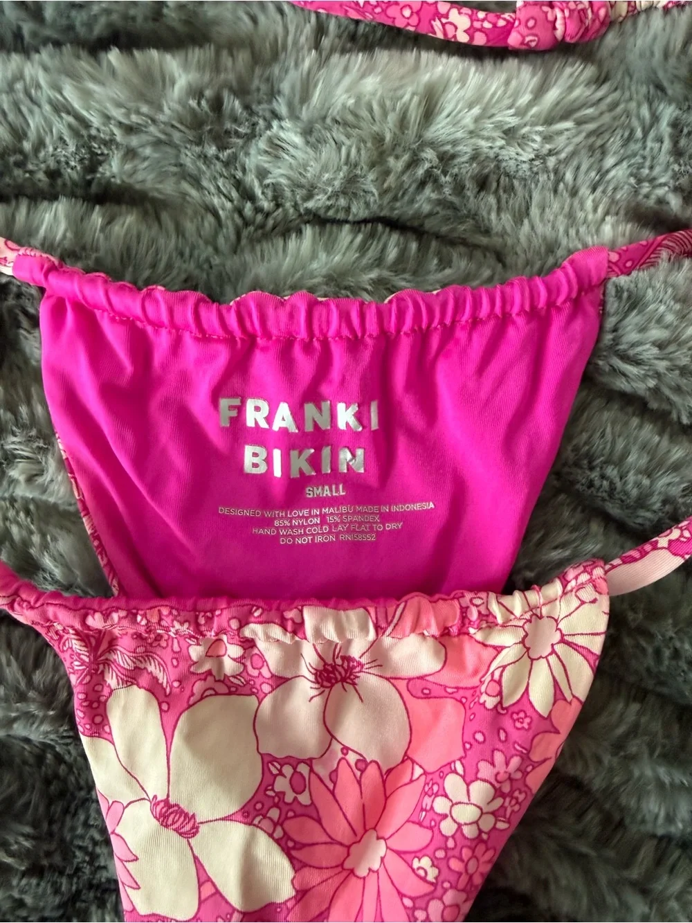 Frankie’s Bikinis Pink Tavi Bikini - Picture 5 of 6